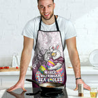 Personalized Manly Warringah Sea Eagles Apron Easter Mascot - Colorful Eggs Cartoon Style