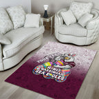 Personalized Manly Warringah Sea Eagles Area Rug Easter Mascot - Colorful Eggs Cartoon Style