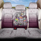 Personalized Manly Warringah Sea Eagles Back Car Seat Cover Easter Mascot - Colorful Eggs Cartoon Style