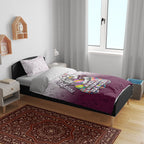 Personalized Manly Warringah Sea Eagles Bedding Set Easter Mascot - Colorful Eggs Cartoon Style