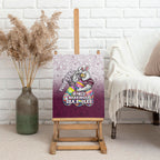 Personalized Manly Warringah Sea Eagles Canvas Wall Art Easter Mascot - Colorful Eggs Cartoon Style