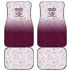 Personalized Manly Warringah Sea Eagles Car Mats Easter Mascot - Colorful Eggs Cartoon Style