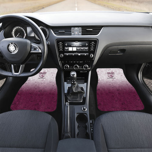 Personalized Manly Warringah Sea Eagles Car Mats Easter Mascot - Colorful Eggs Cartoon Style