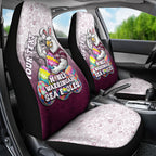 Personalized Manly Warringah Sea Eagles Car Seat Cover Easter Mascot - Colorful Eggs Cartoon Style