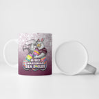 Personalized Manly Warringah Sea Eagles Ceramic Mug Easter Mascot - Colorful Eggs Cartoon Style