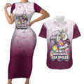 Personalized Manly Warringah Sea Eagles Couples Matching Short Sleeve Bodycon Dress and Hawaiian Shirt Easter Mascot - Colorful Eggs Cartoon Style