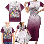 Personalized Manly Warringah Sea Eagles Family Matching Short Sleeve Bodycon Dress and Hawaiian Shirt Easter Mascot - Colorful Eggs Cartoon Style