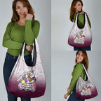 Personalized Manly Warringah Sea Eagles Grocery Bag Easter Mascot - Colorful Eggs Cartoon Style