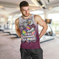 Personalized Manly Warringah Sea Eagles Men Tank Top Easter Mascot - Colorful Eggs Cartoon Style