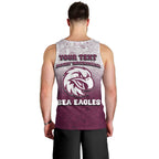 Personalized Manly Warringah Sea Eagles Men Tank Top Easter Mascot - Colorful Eggs Cartoon Style