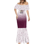 Personalized Manly Warringah Sea Eagles Mermaid Dress Easter Mascot - Colorful Eggs Cartoon Style
