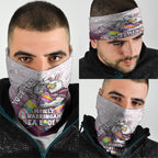 Personalized Manly Warringah Sea Eagles Neck Gaiter Easter Mascot - Colorful Eggs Cartoon Style