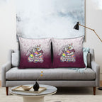 Personalized Manly Warringah Sea Eagles Pillow Cover Easter Mascot - Colorful Eggs Cartoon Style
