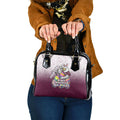 Personalized Manly Warringah Sea Eagles Shoulder Handbag Easter Mascot - Colorful Eggs Cartoon Style