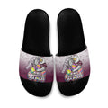 Personalized Manly Warringah Sea Eagles Slide Sandals Easter Mascot - Colorful Eggs Cartoon Style