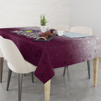Personalized Manly Warringah Sea Eagles Tablecloth Easter Mascot - Colorful Eggs Cartoon Style