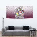 Personalized Manly Warringah Sea Eagles Tapestry Easter Mascot - Colorful Eggs Cartoon Style