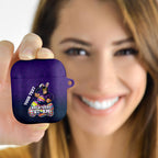 Personalized Melbourne Storm AirPods Case Easter Mascot - Colorful Eggs Cartoon Style