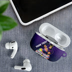 Personalized Melbourne Storm AirPods Case Easter Mascot - Colorful Eggs Cartoon Style