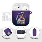 Personalized Melbourne Storm AirPods Case Easter Mascot - Colorful Eggs Cartoon Style