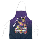 Personalized Melbourne Storm Apron Easter Mascot - Colorful Eggs Cartoon Style