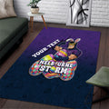 Personalized Melbourne Storm Area Rug Easter Mascot - Colorful Eggs Cartoon Style