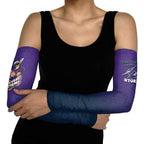 Personalized Melbourne Storm Arm Sleeves Easter Mascot - Colorful Eggs Cartoon Style