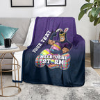 Personalized Melbourne Storm Blanket Easter Mascot - Colorful Eggs Cartoon Style