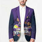 Personalized Melbourne Storm Blazer Easter Mascot - Colorful Eggs Cartoon Style