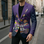Personalized Melbourne Storm Blazer Easter Mascot - Colorful Eggs Cartoon Style