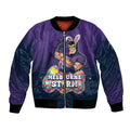 Personalized Melbourne Storm Bomber Jacket Easter Mascot - Colorful Eggs Cartoon Style