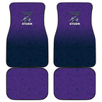 Personalized Melbourne Storm Car Mats Easter Mascot - Colorful Eggs Cartoon Style