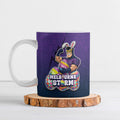 Personalized Melbourne Storm Ceramic Mug Easter Mascot - Colorful Eggs Cartoon Style