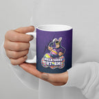 Personalized Melbourne Storm Ceramic Mug Easter Mascot - Colorful Eggs Cartoon Style