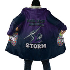 Personalized Melbourne Storm Cloak Easter Mascot - Colorful Eggs Cartoon Style