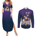Personalized Melbourne Storm Couples Matching Summer Maxi Dress and Long Sleeve Button Shirt Easter Mascot - Colorful Eggs Cartoon Style
