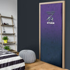 Personalized Melbourne Storm Door Cover Easter Mascot - Colorful Eggs Cartoon Style