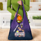 Personalized Melbourne Storm Grocery Bag Easter Mascot - Colorful Eggs Cartoon Style