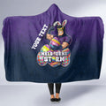 Personalized Melbourne Storm Hooded Blanket Easter Mascot - Colorful Eggs Cartoon Style