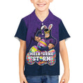 Personalized Melbourne Storm Kid Hawaiian Shirt Easter Mascot - Colorful Eggs Cartoon Style