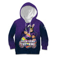 Personalized Melbourne Storm Kid Hoodie Easter Mascot - Colorful Eggs Cartoon Style