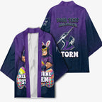 Personalized Melbourne Storm Kimono Easter Mascot - Colorful Eggs Cartoon Style