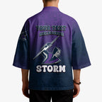 Personalized Melbourne Storm Kimono Easter Mascot - Colorful Eggs Cartoon Style