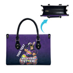 Personalized Melbourne Storm Leather Bag Easter Mascot - Colorful Eggs Cartoon Style