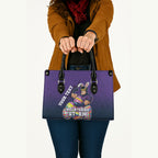 Personalized Melbourne Storm Leather Bag Easter Mascot - Colorful Eggs Cartoon Style