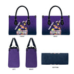 Personalized Melbourne Storm Leather Bag Easter Mascot - Colorful Eggs Cartoon Style