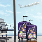Personalized Melbourne Storm Luggage Cover Easter Mascot - Colorful Eggs Cartoon Style
