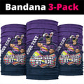 Personalized Melbourne Storm Neck Gaiter Easter Mascot - Colorful Eggs Cartoon Style
