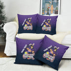 Personalized Melbourne Storm Pillow Cover Easter Mascot - Colorful Eggs Cartoon Style