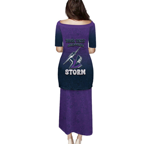Personalized Melbourne Storm Puletasi Easter Mascot - Colorful Eggs Cartoon Style